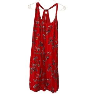 Old Navy Red Floral Dress